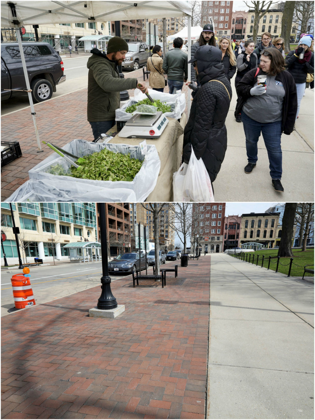 Capitol Square before and after